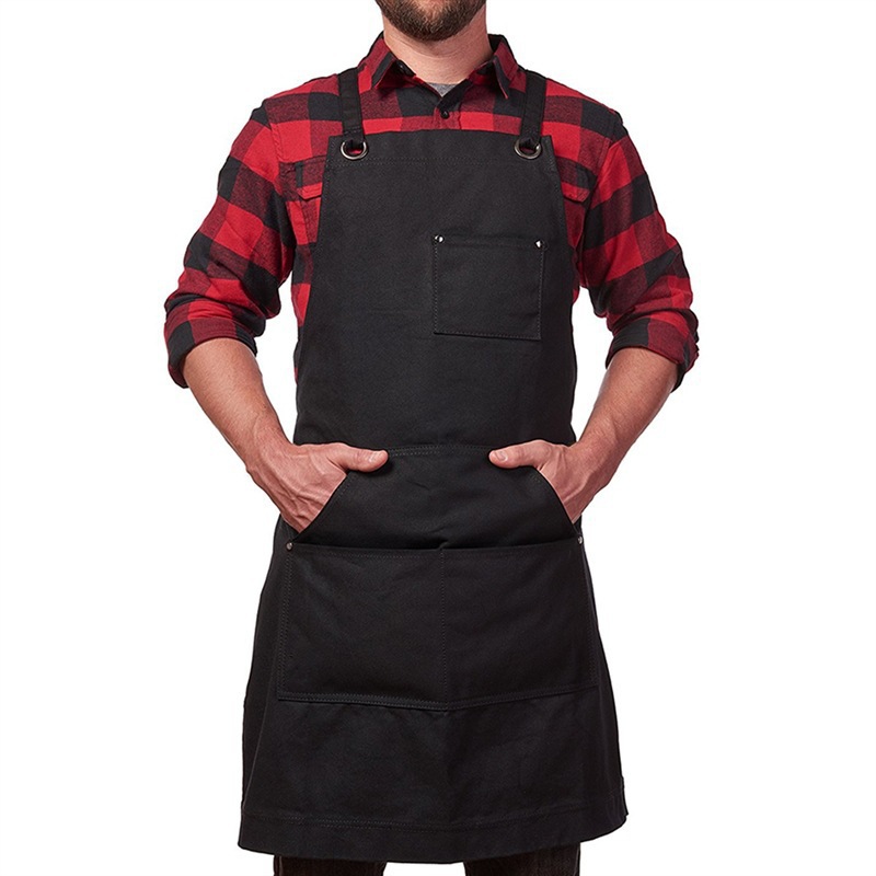 Woodworking Apron - Сверхмощный холщовый рабочий фартук с регулируемыми