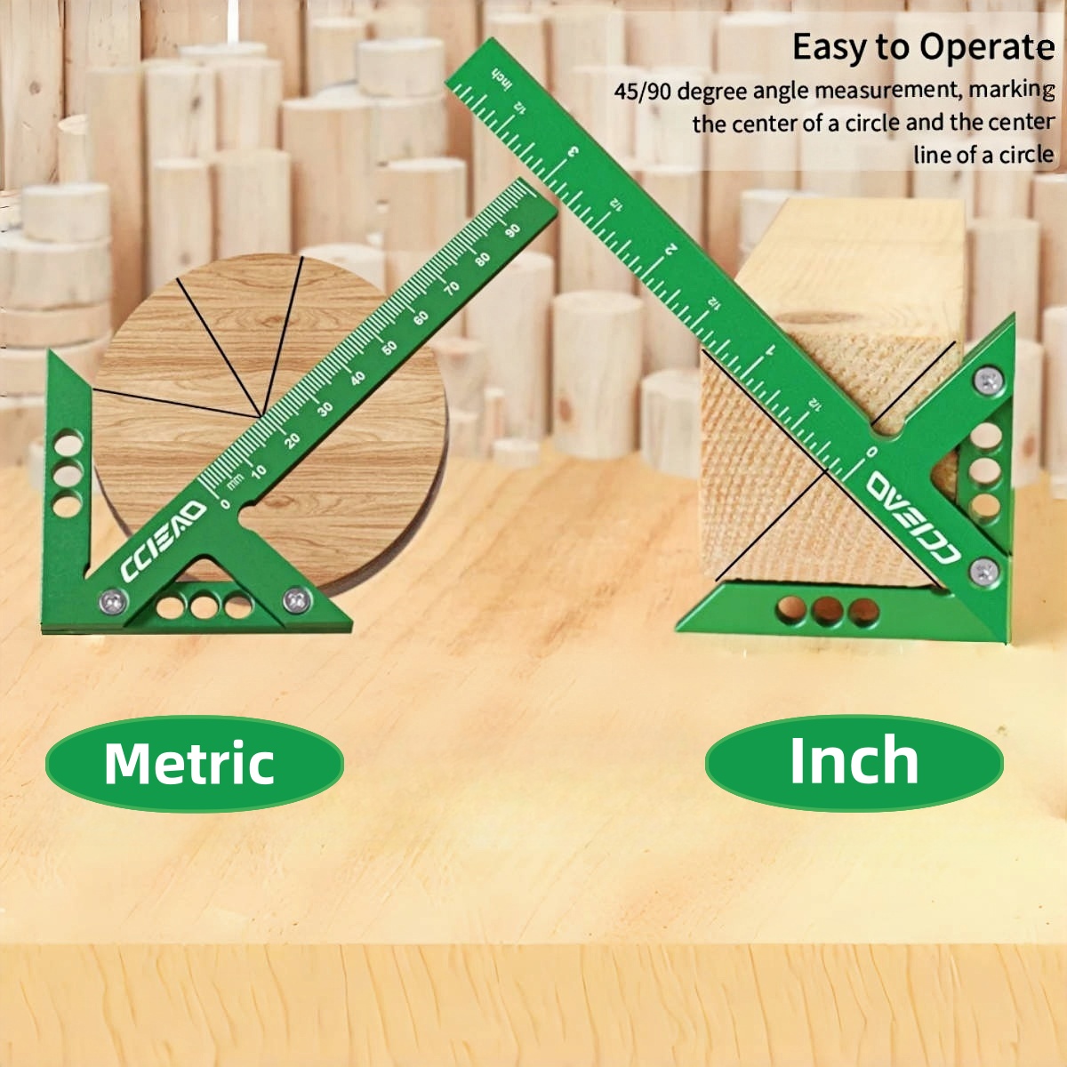 Marking Gauge Tool - Линейный измеритель центрального искателя из алюминиевого