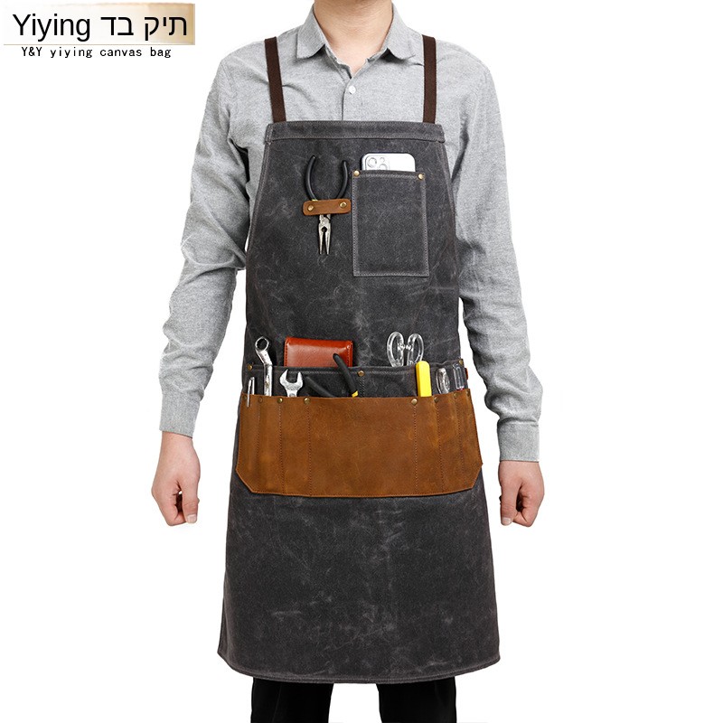 Woodworking Apron - Фартук из вощеного холста с карманами