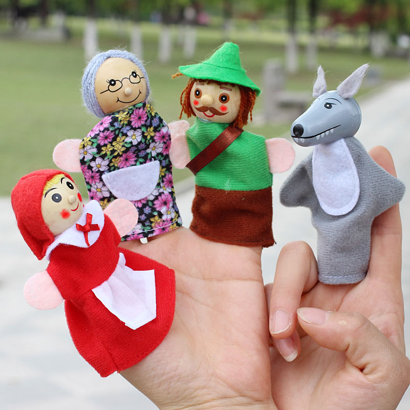 Woodworking Kids Toys - 4 шт./лот, детские куклы на палец,