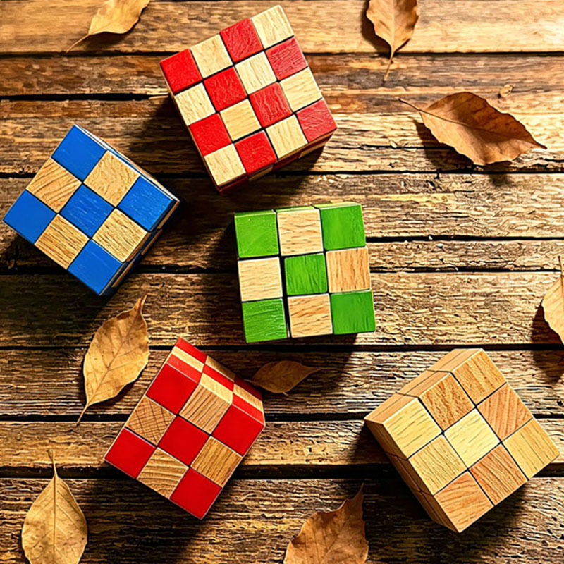 Woodworking Kids Toys - Деревянная головоломка «Кубик-змейка» для взрослых и