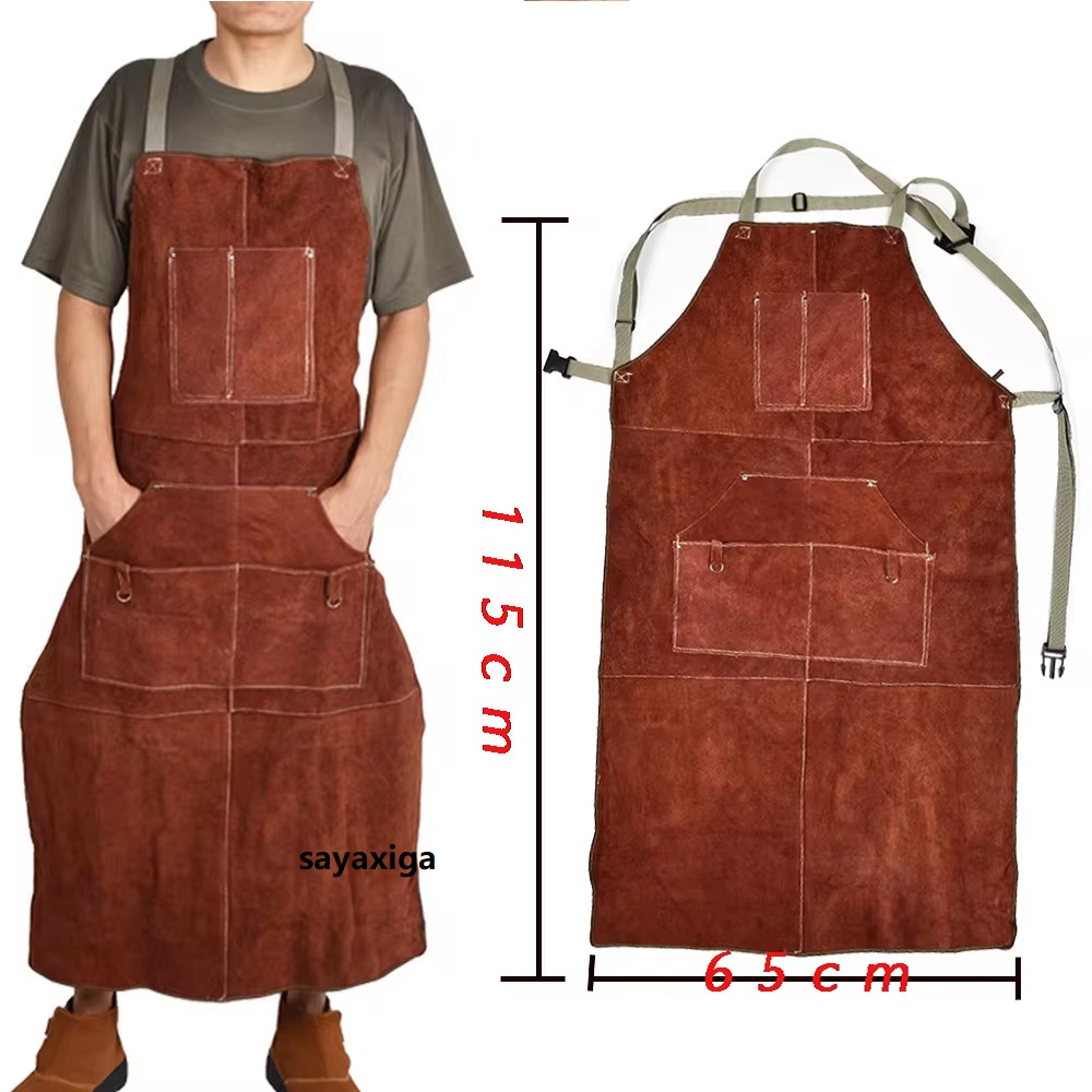 Woodworking Apron - Сварочный костюм из воловьей кожи, фартук,