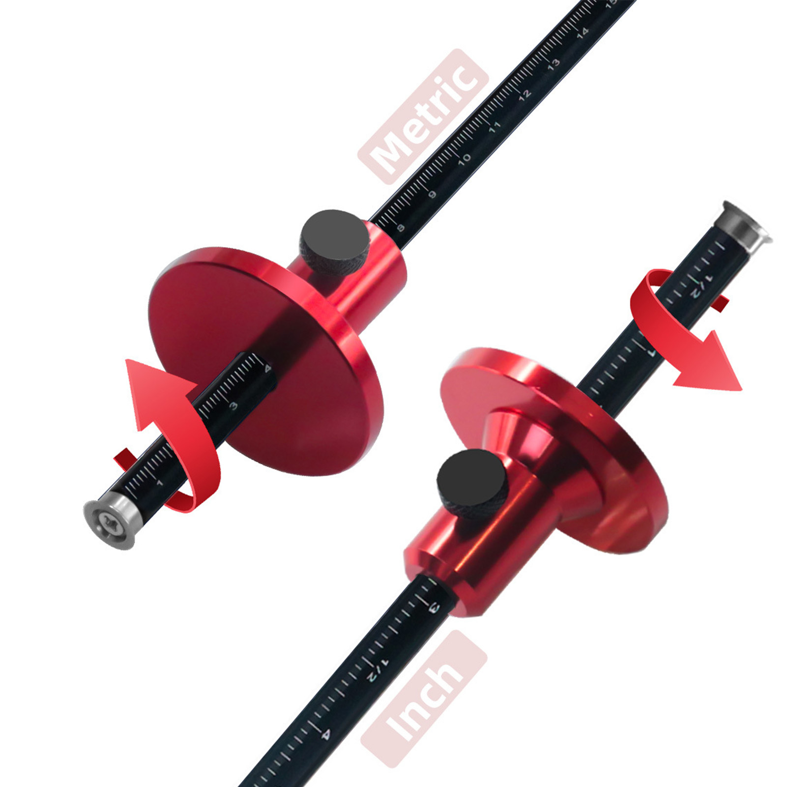 Marking Gauge Tool - Европейский разметочный шаблон-колесо из алюминиевого сплава,