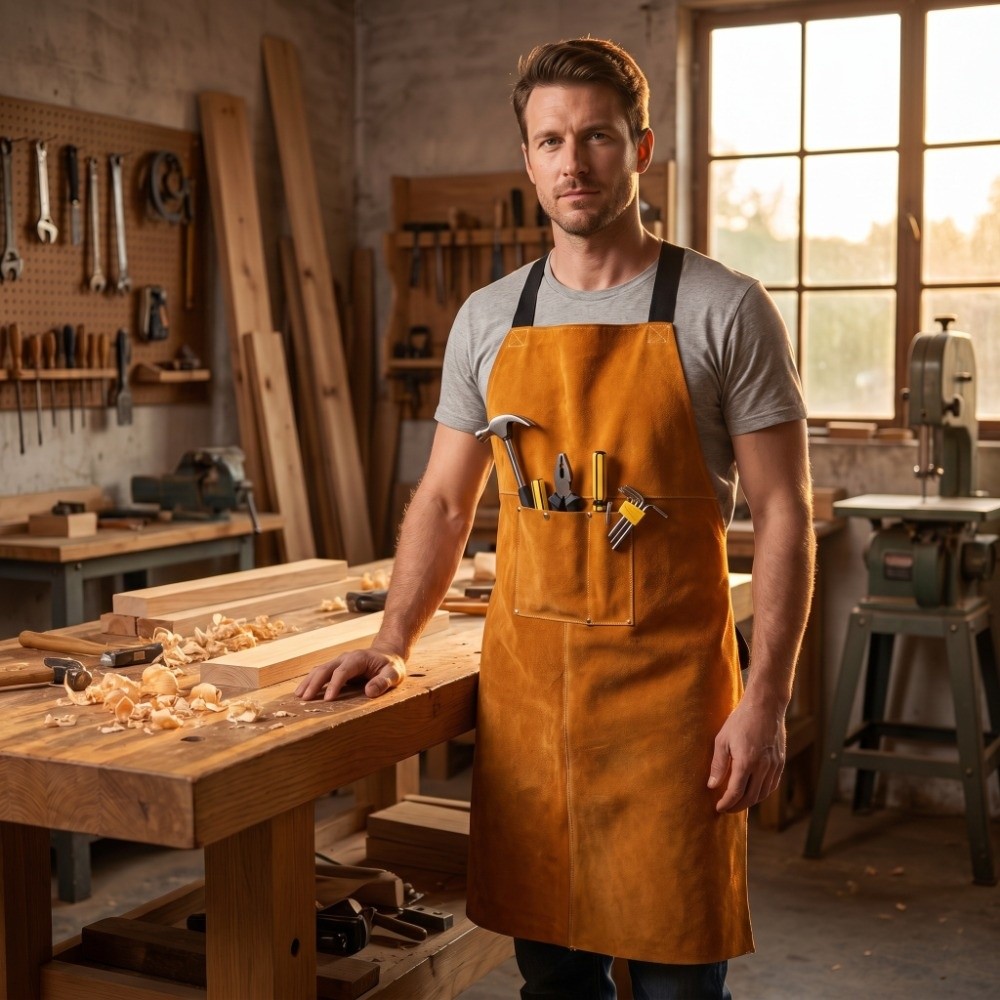Оранжевый толстый сварочный фа – обзор и цена Woodworking Apron