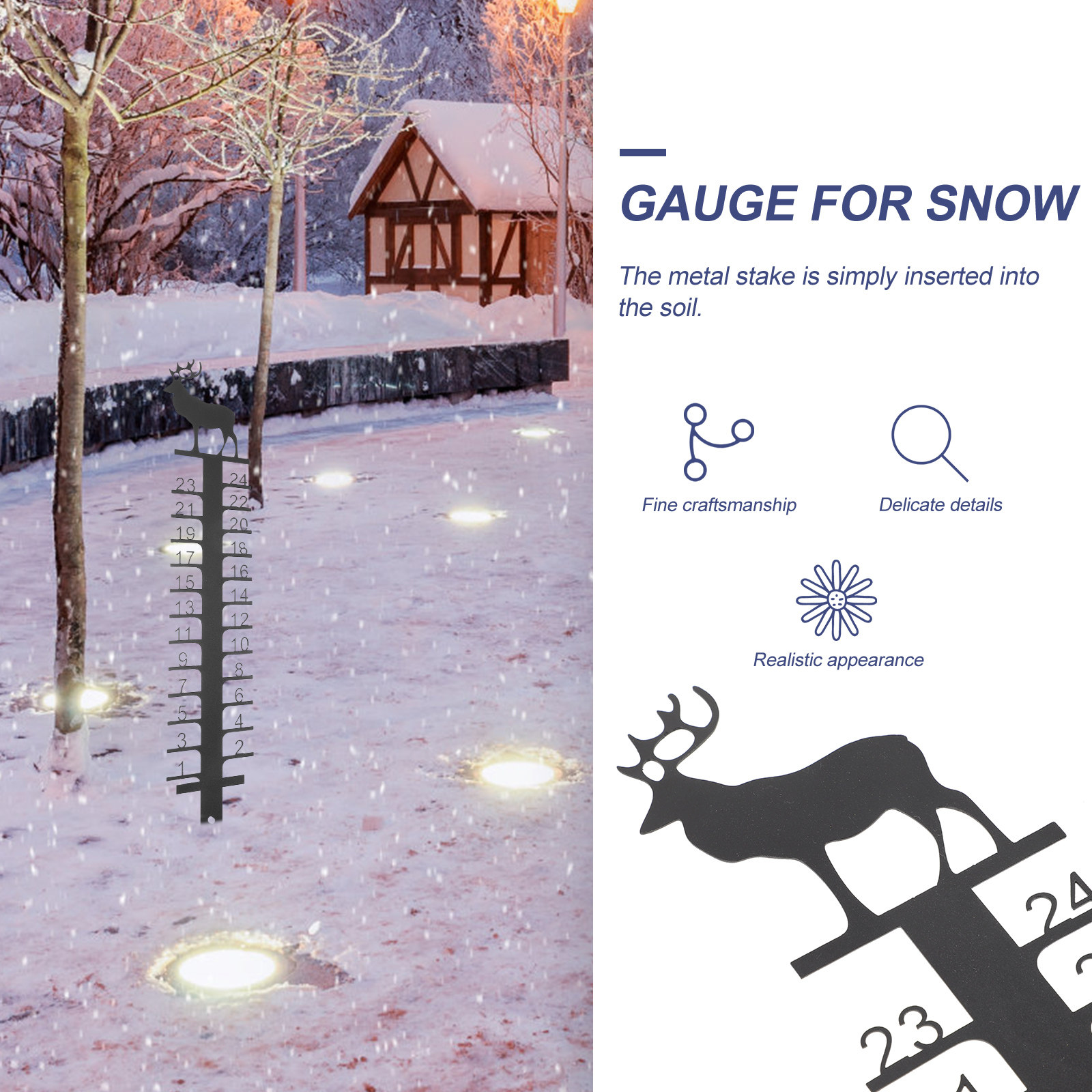 Рождественский снегомер, метал – обзор и цена Woodworking Xmas Decorations